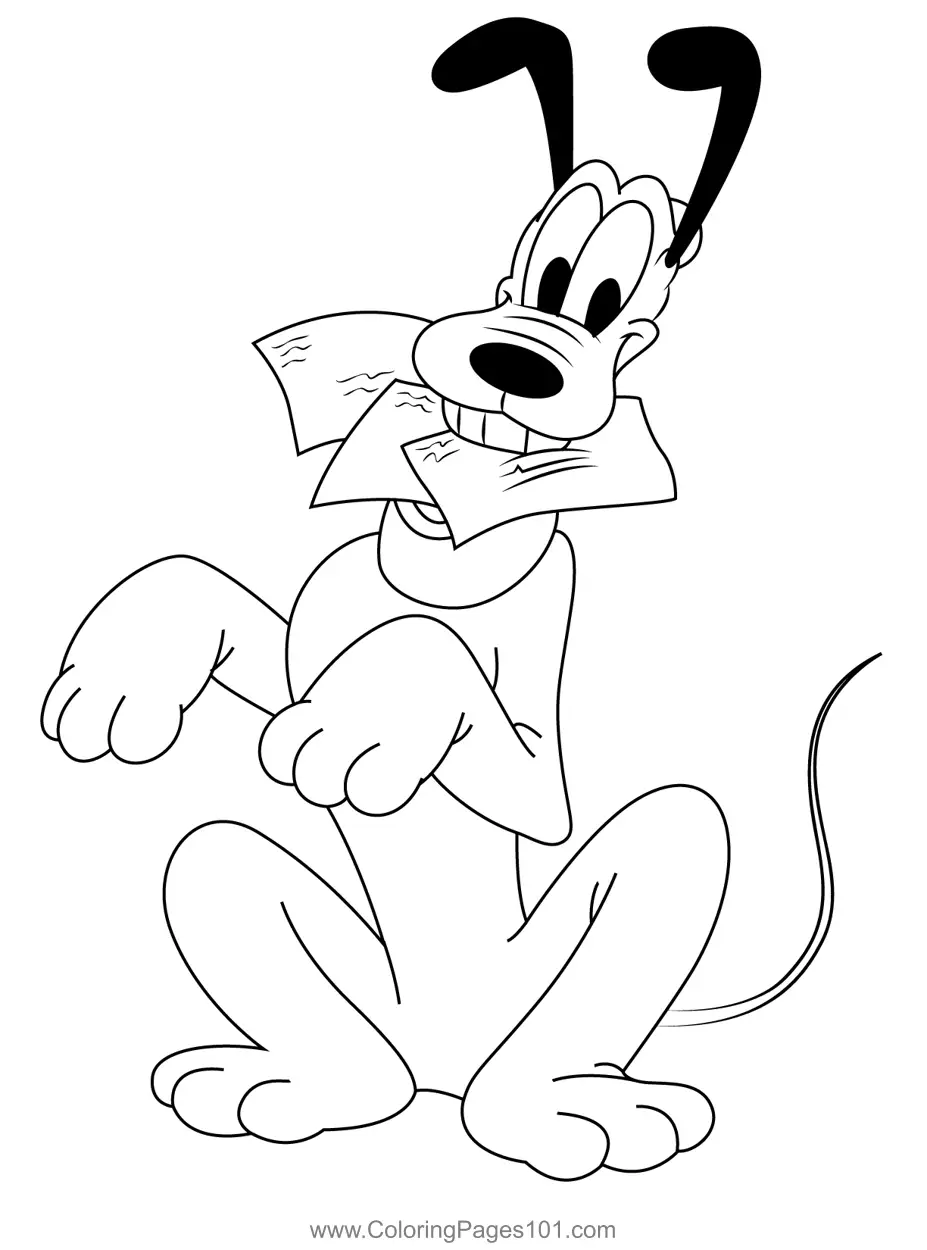 Pluto Coloring Pages 7