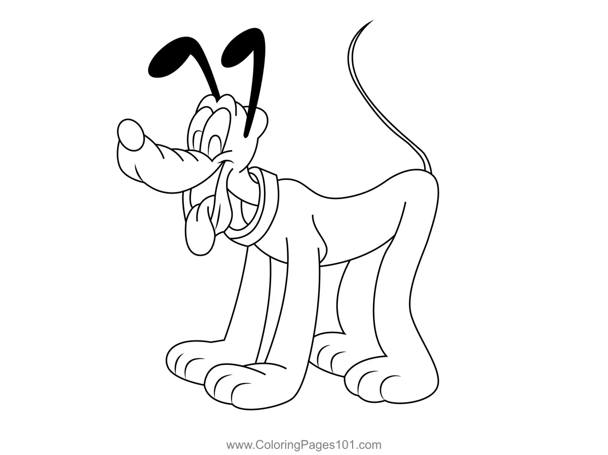Pluto Coloring Pages 9