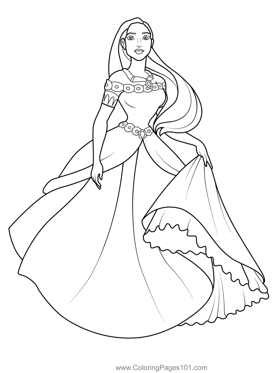 Pocahontas Coloring Pages 16