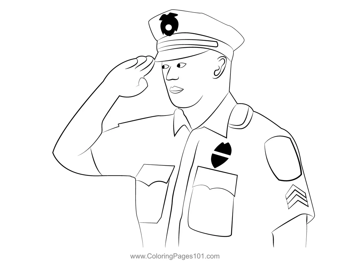 Police Coloring Pages 1