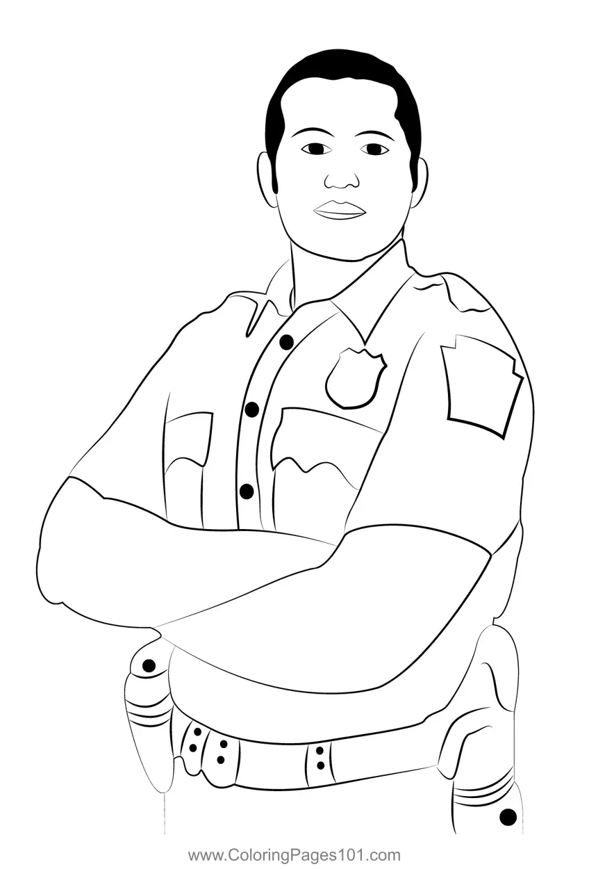 Police Coloring Pages 3