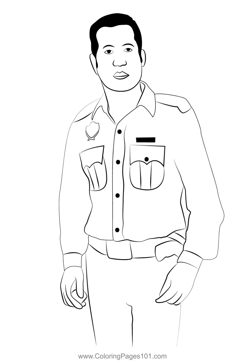 Police Coloring Pages 4