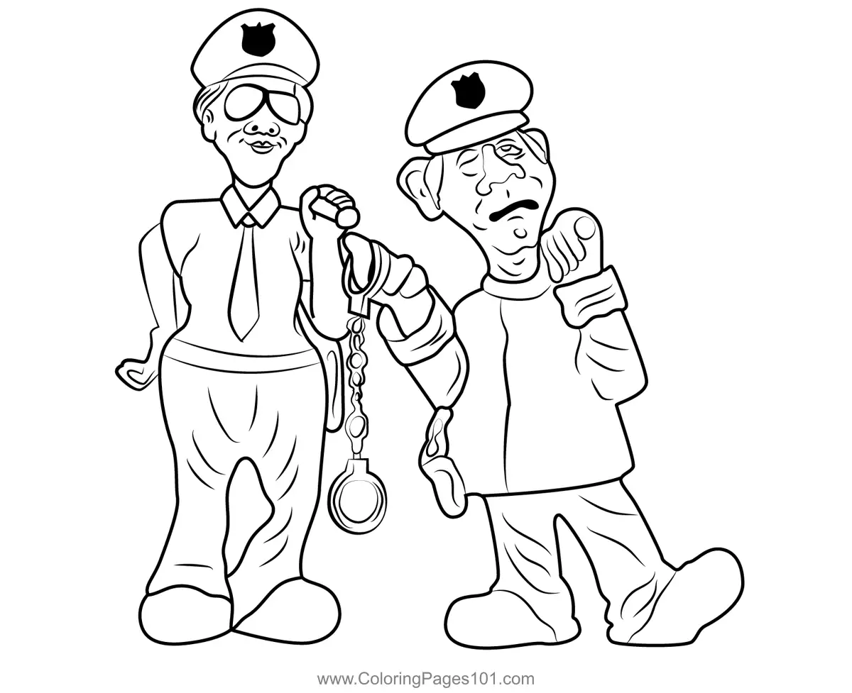 Police Coloring Pages 8