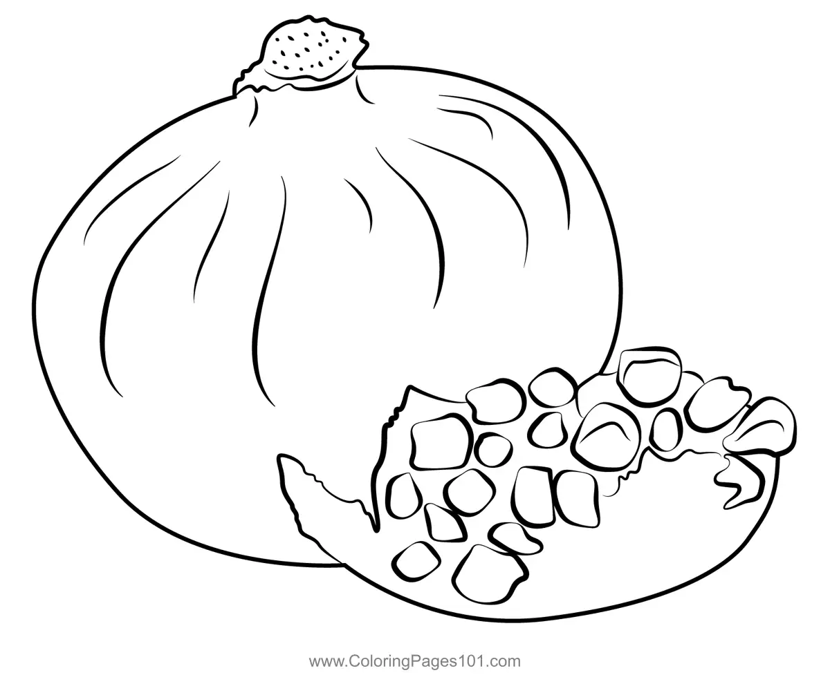 Pomegranate Coloring Pages 8