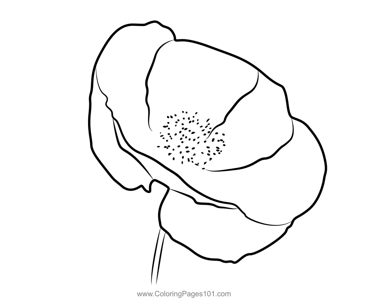 Poppy Coloring Pages