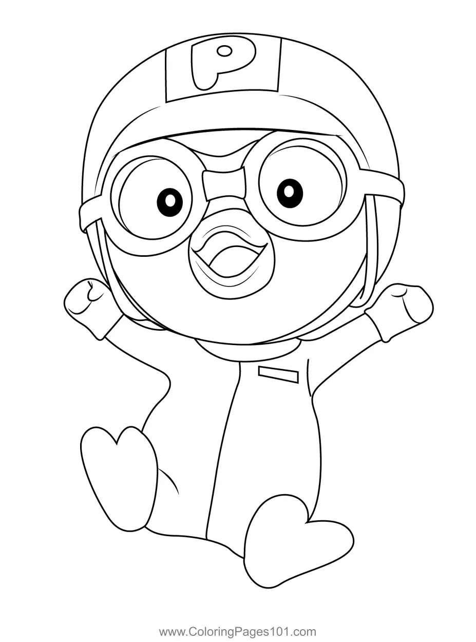 Pororo the Little Penguin Coloring Pages 6