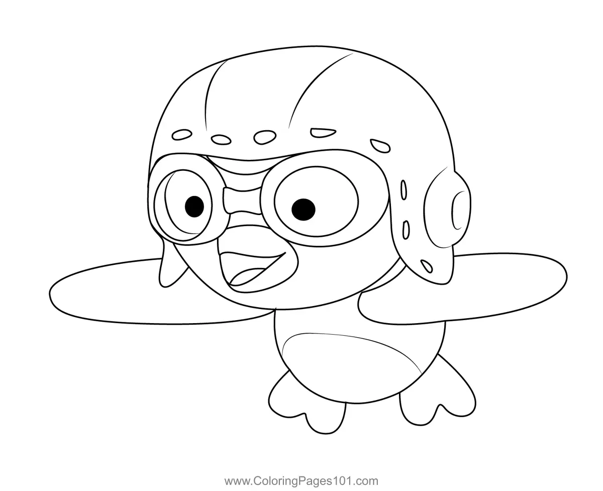 Pororo the Little Penguin Coloring Pages 8
