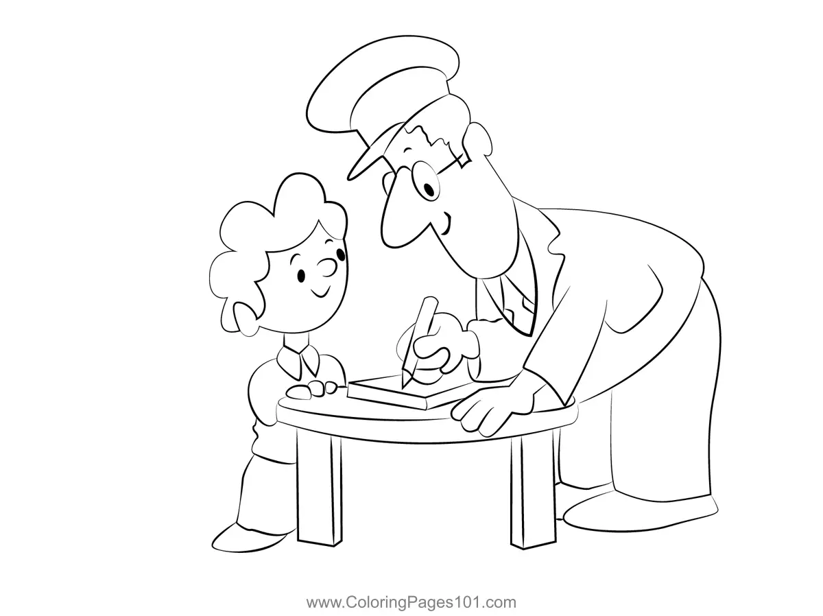 Postman Coloring Pages 4