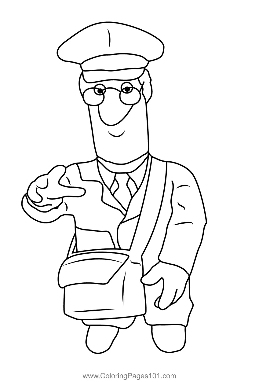 Postman Pat Coloring Pages