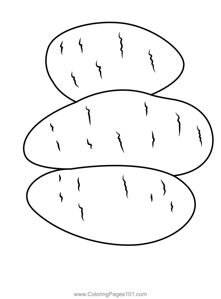Potatoes Coloring Pages 2