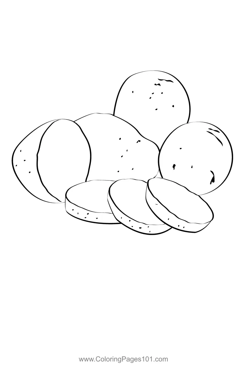 Potatoes Coloring Pages 4