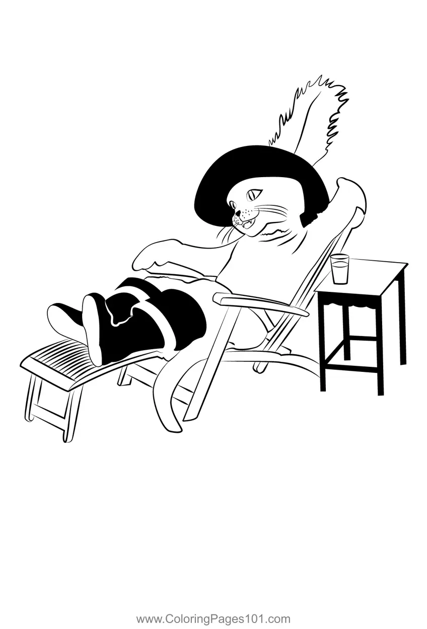 Puss In Boots Coloring Pages 2