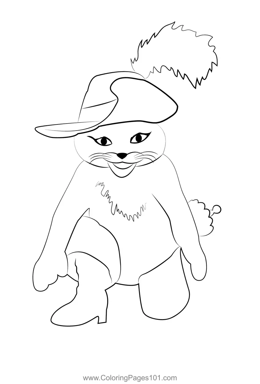 Puss In Boots Coloring Pages 3
