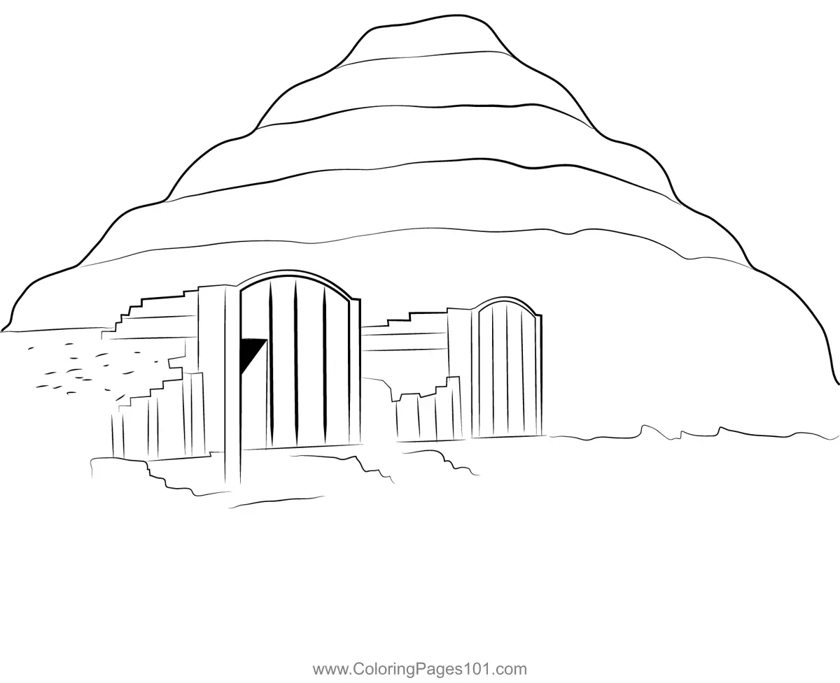 Pyramids Coloring Pages 1