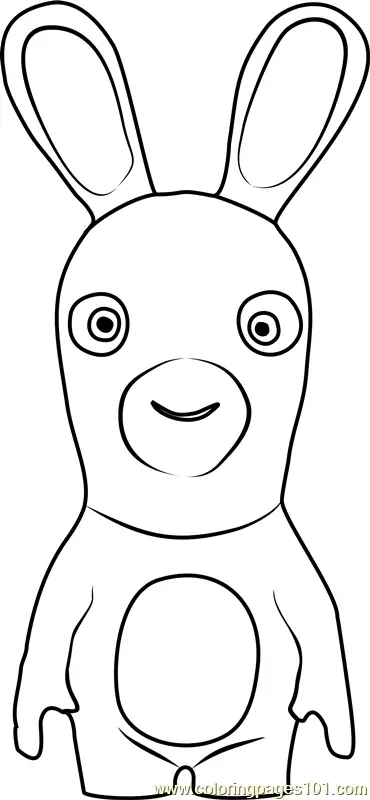 Rabbids Invasion Coloring Pages 1
