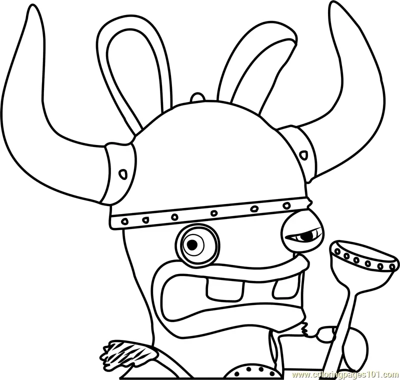 Rabbids Invasion Coloring Pages 5