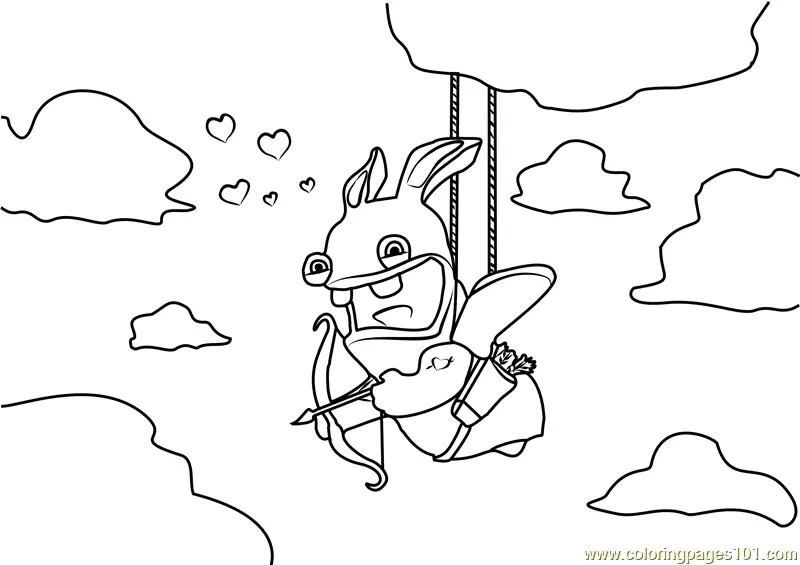 Rabbids Invasion Coloring Pages 6