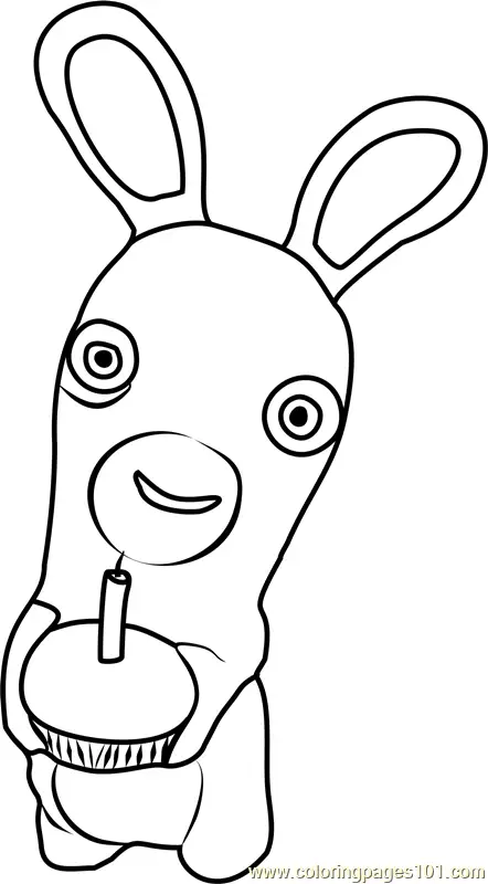 Rabbids Invasion Coloring Pages 7