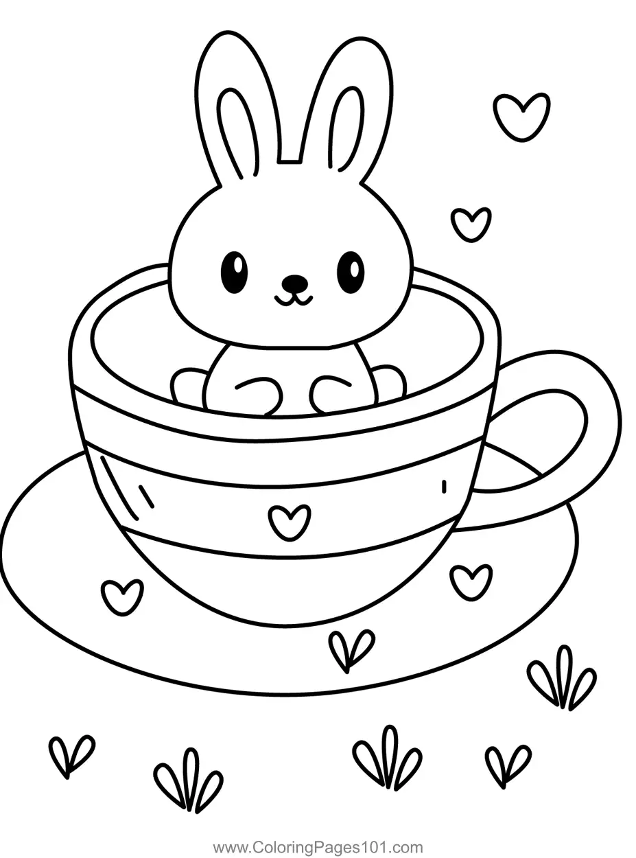 Rabbit Coloring Pages 10