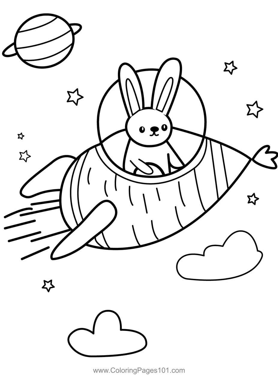 Rabbit Coloring Pages