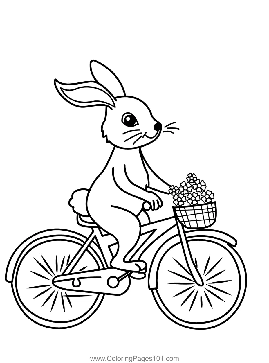 Rabbit Coloring Pages 2