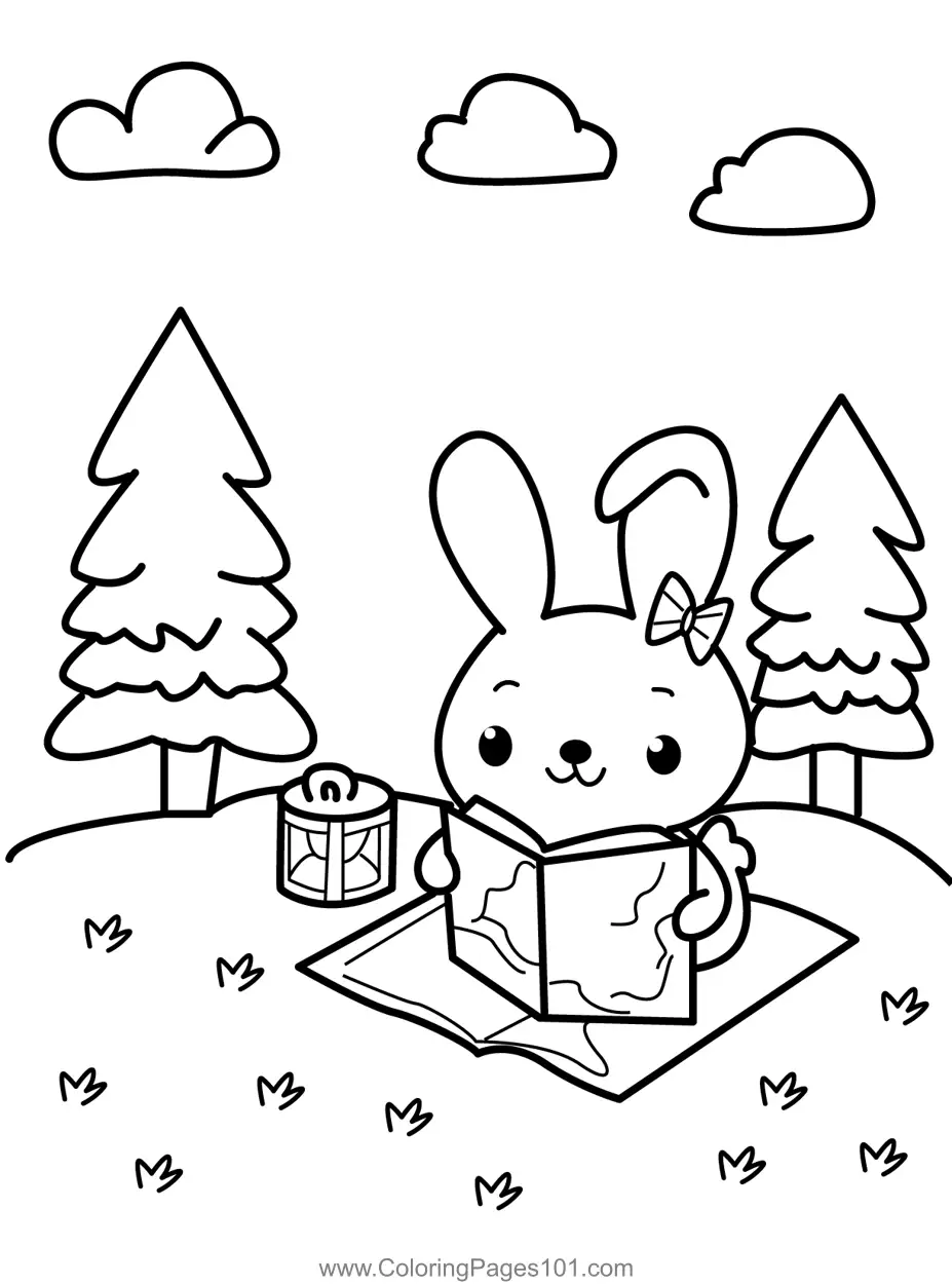 Rabbit Coloring Pages 7