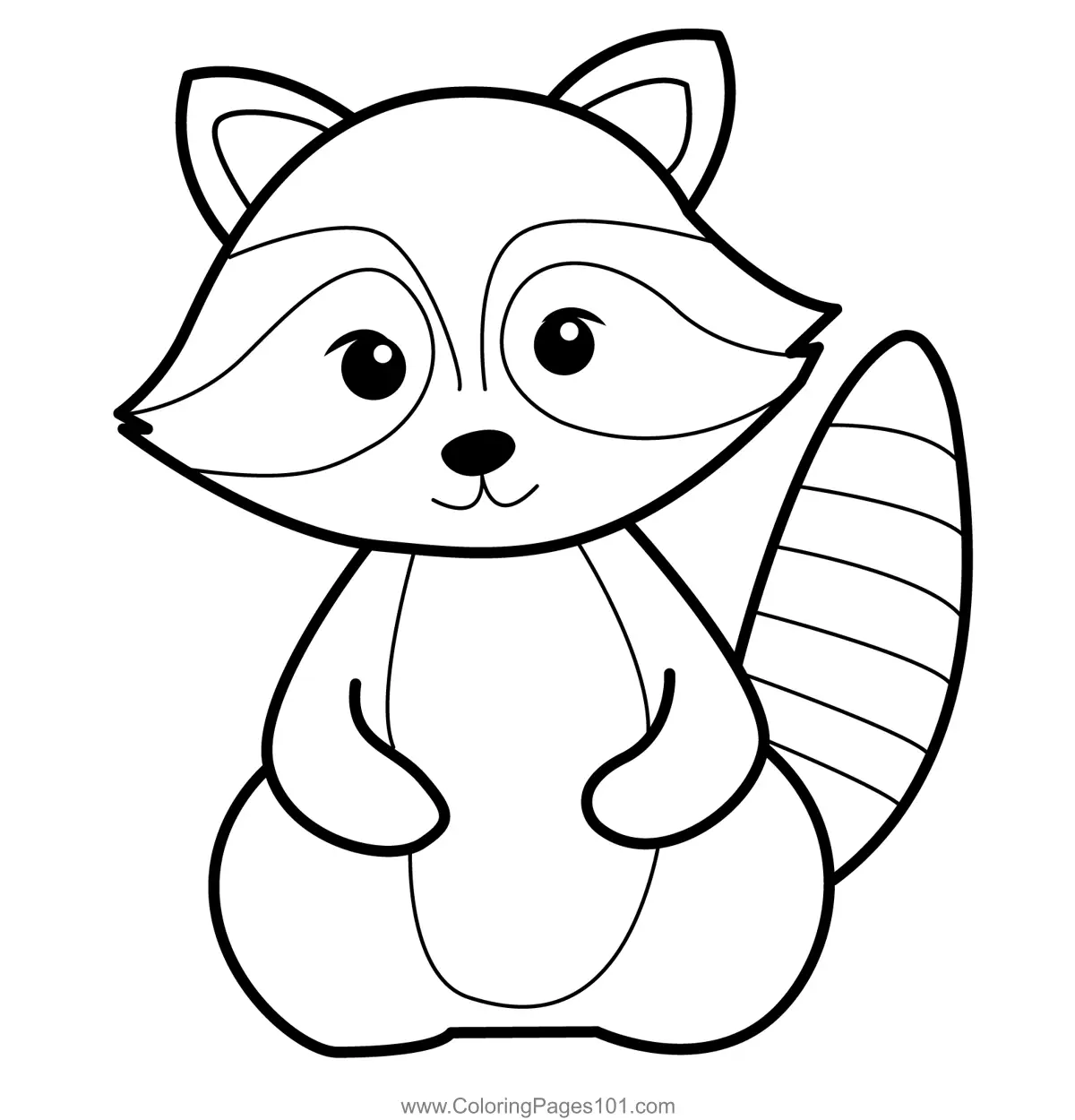 Raccoon Coloring Pages 9