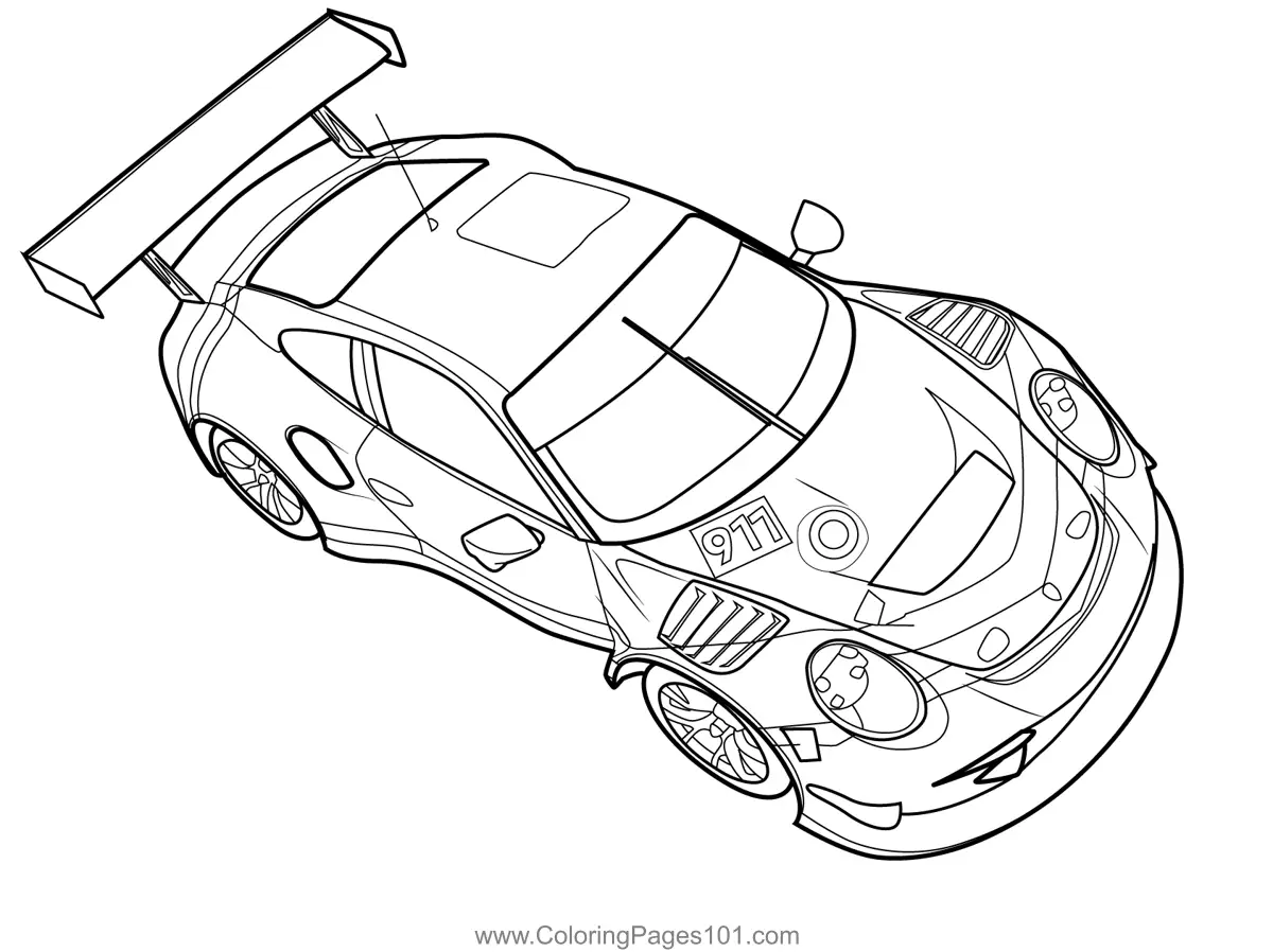 Racing Cars Coloring Pages 1