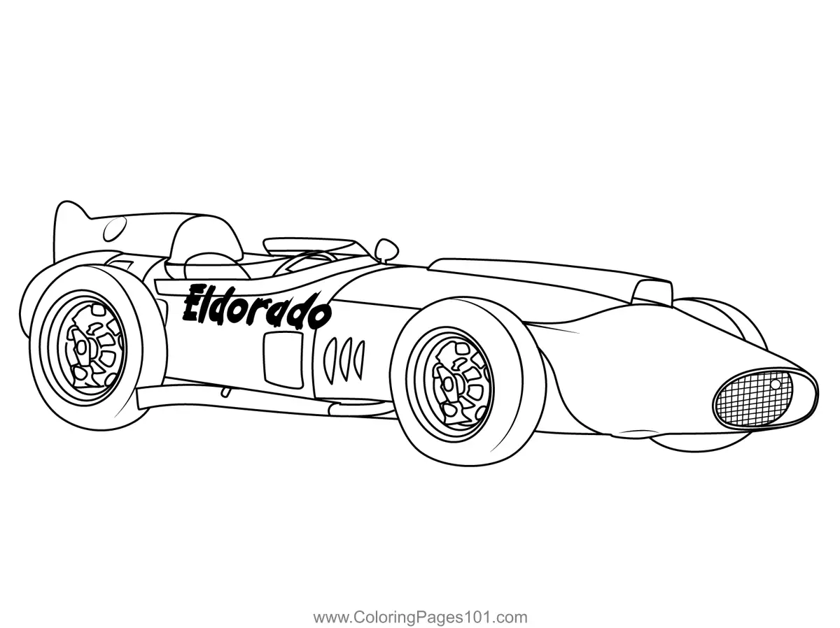 Racing Cars Coloring Pages 10