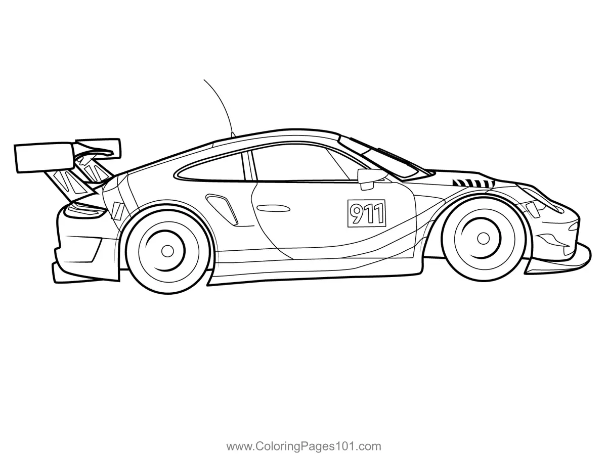 Racing Cars Coloring Pages 2