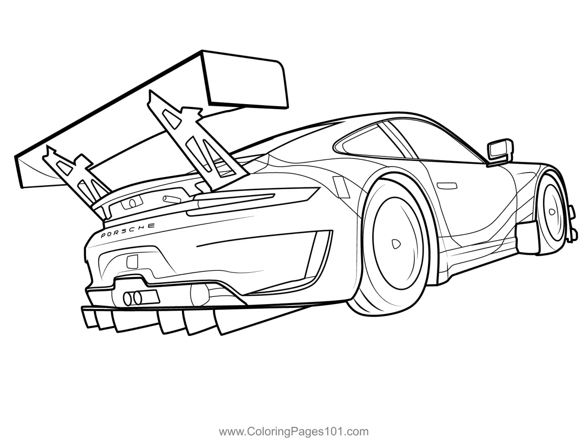 Racing Cars Coloring Pages 3