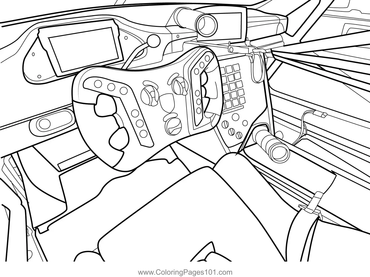 Racing Cars Coloring Pages 4