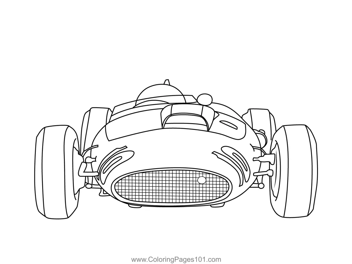 Racing Cars Coloring Pages 8