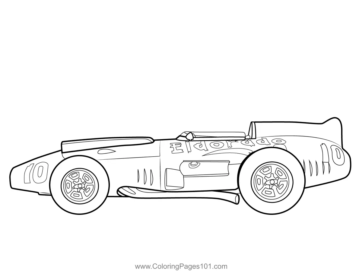 Racing Cars Coloring Pages 9