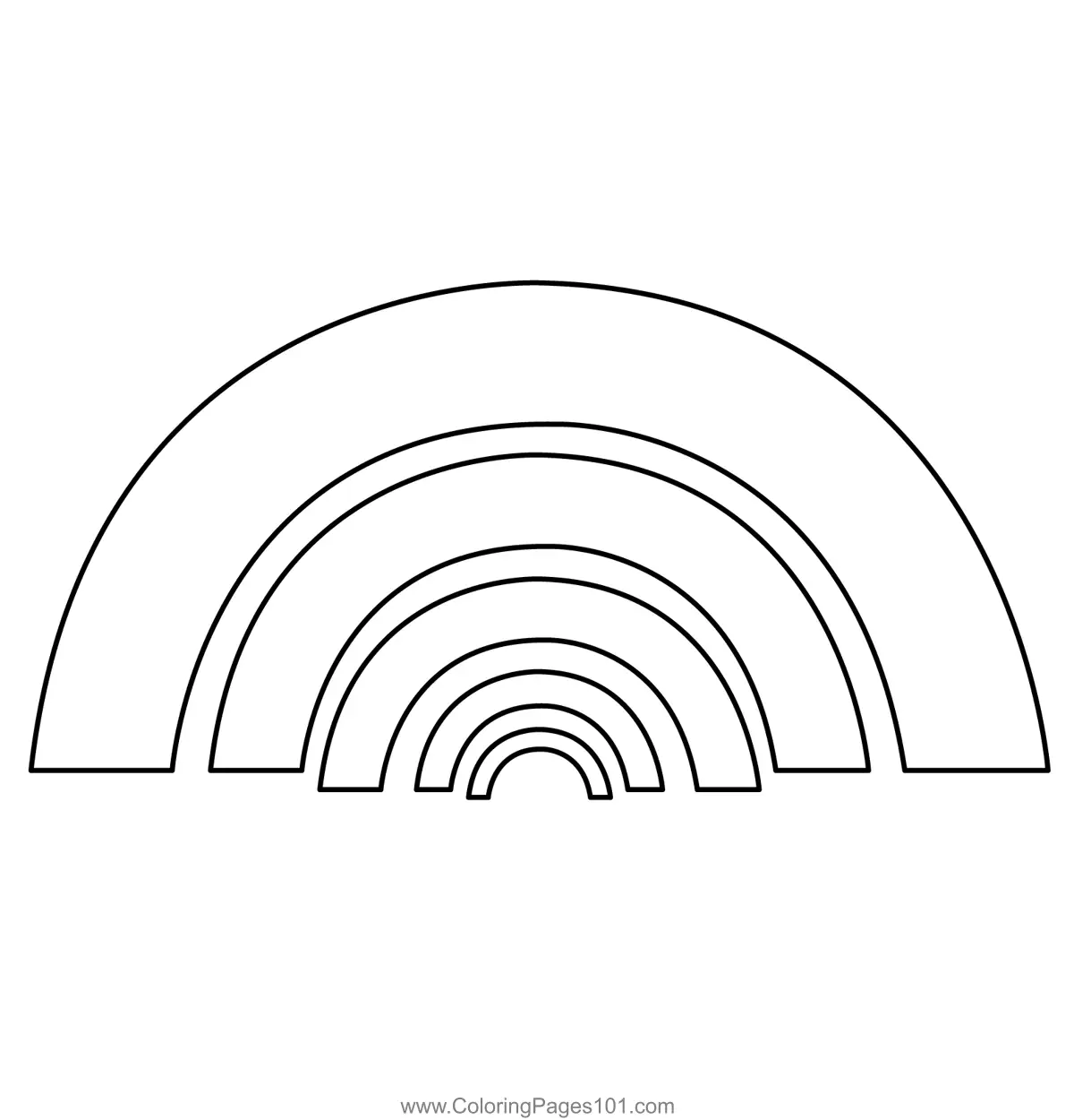 Rainbows Coloring Pages 2