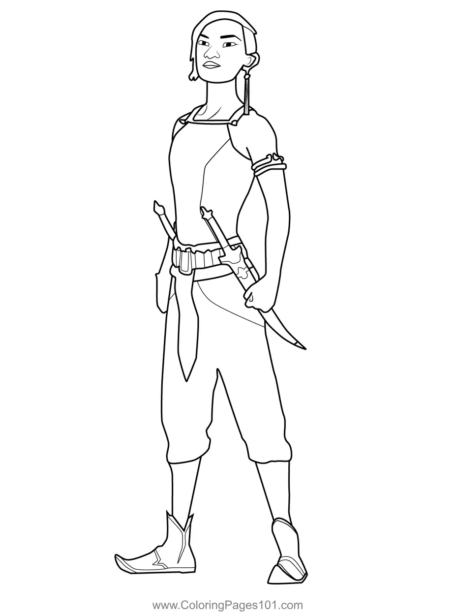 Raya and the Last Dragon Coloring Pages 5