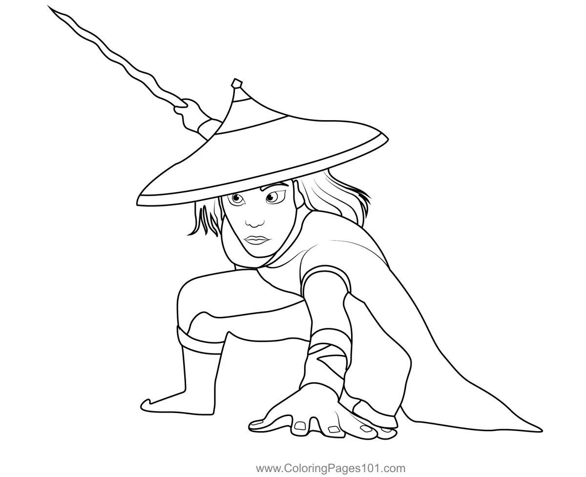 Raya Coloring Pages