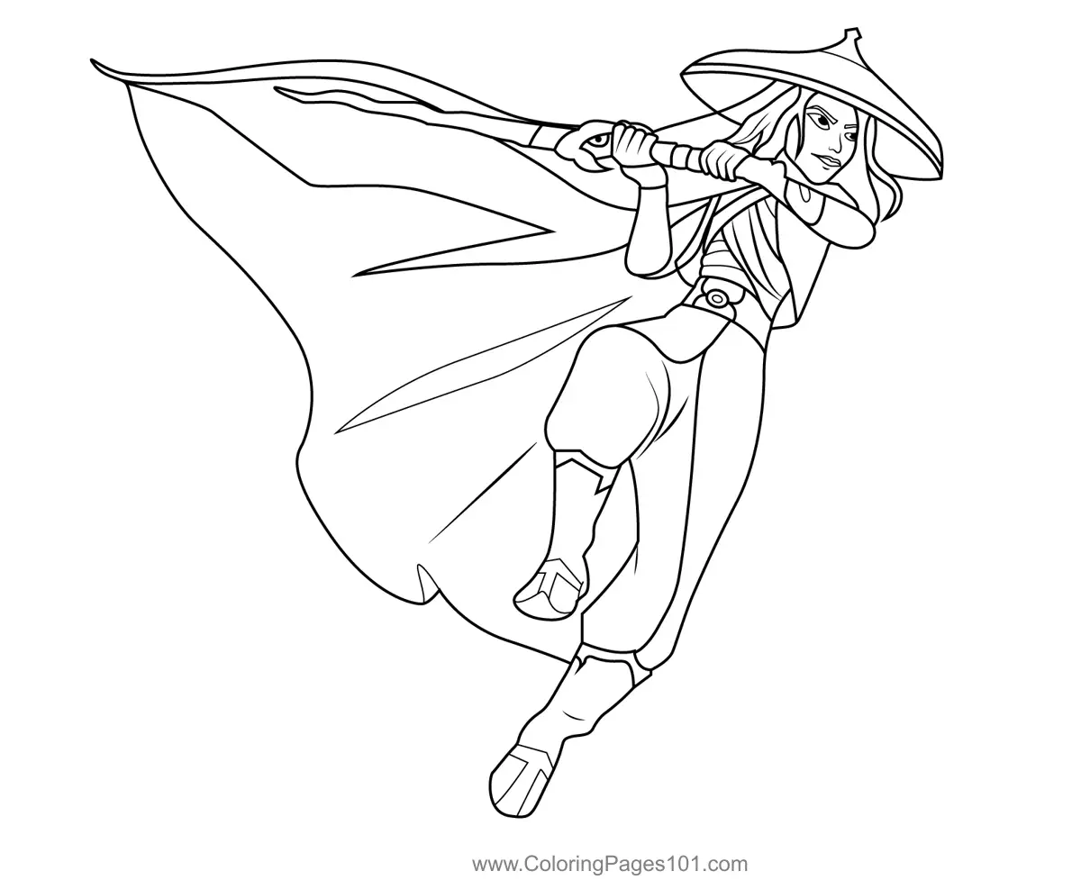 Raya Coloring Pages 3