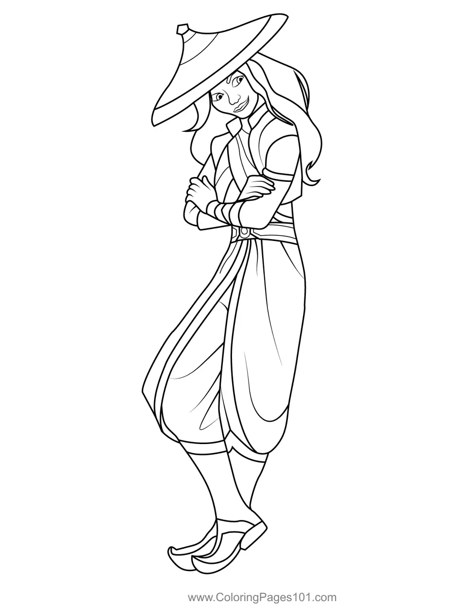 Raya Coloring Pages 7