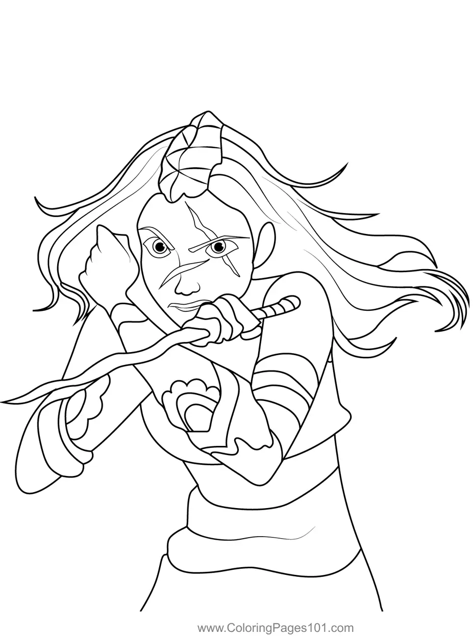 Raya Coloring Pages 8