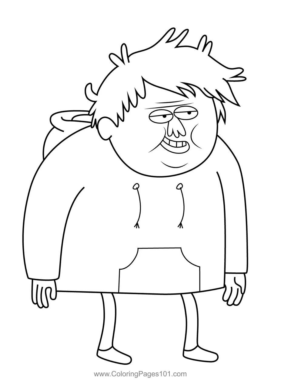Regular Show Coloring Pages 11