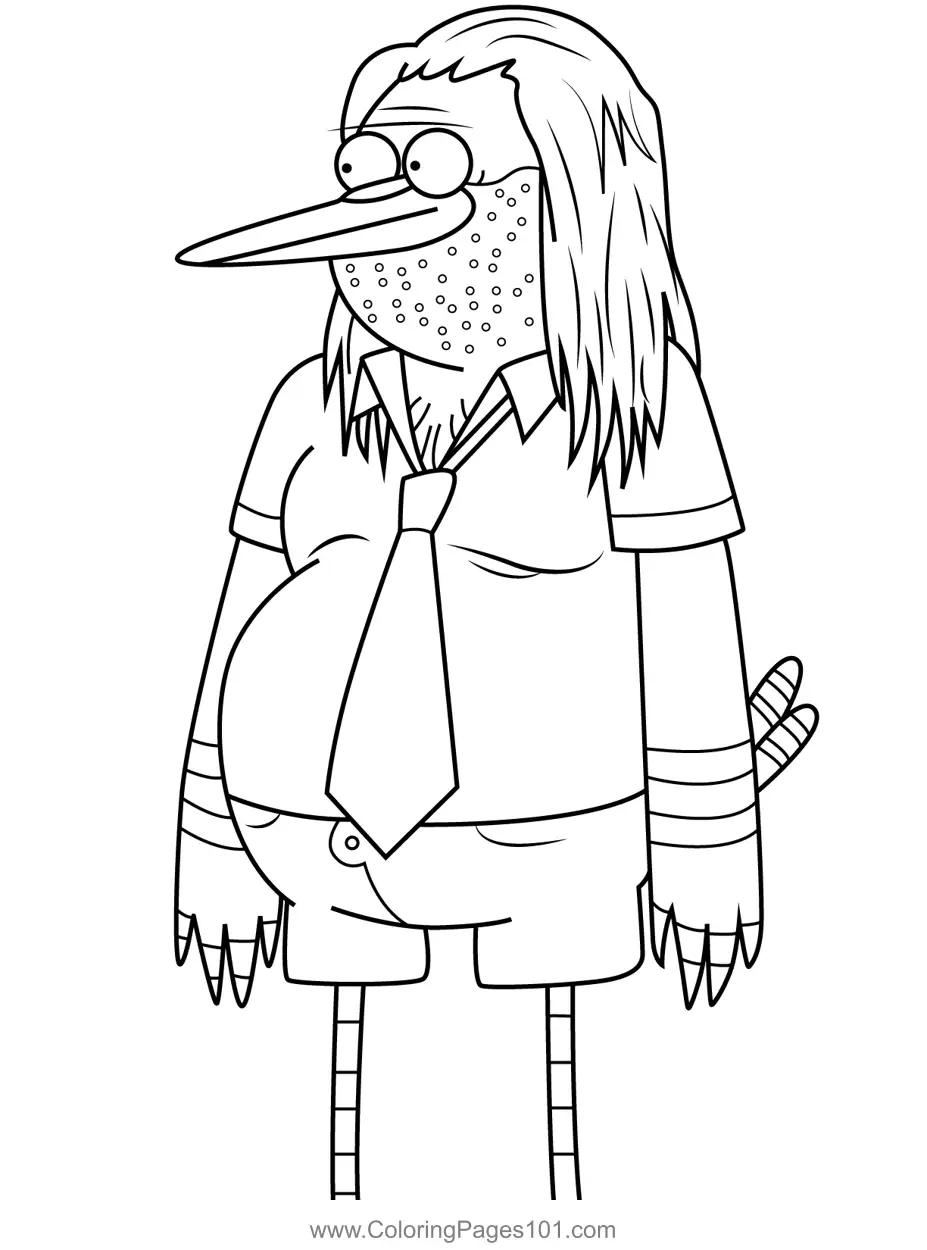 Regular Show Coloring Pages