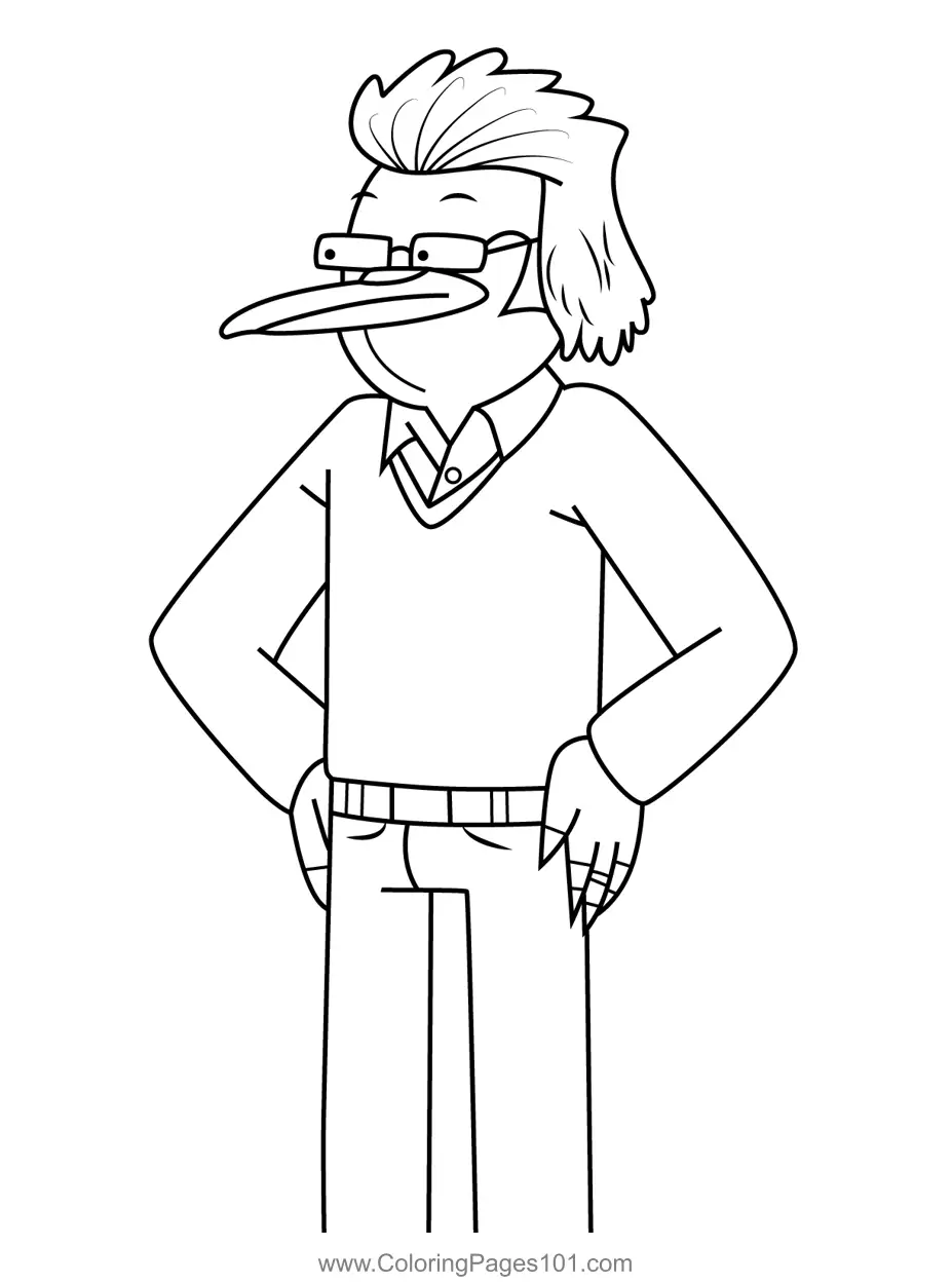 Regular Show Coloring Pages 4
