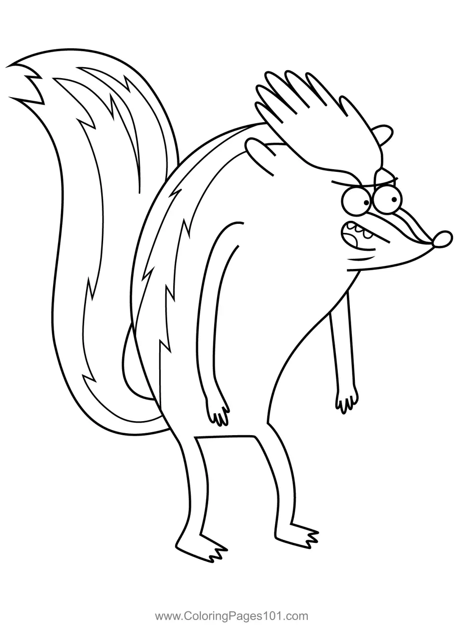 Regular Show Coloring Pages 6