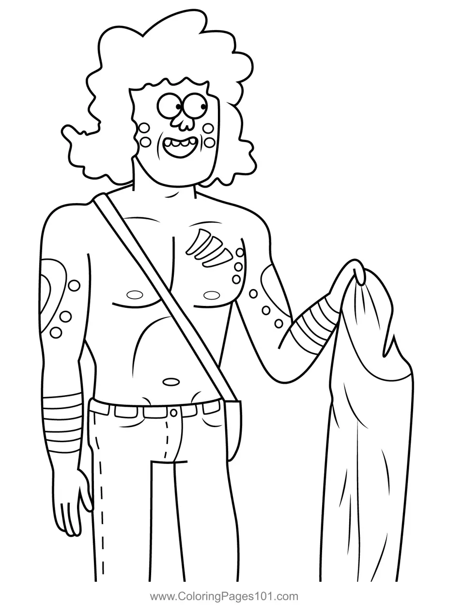 Regular Show Coloring Pages 9