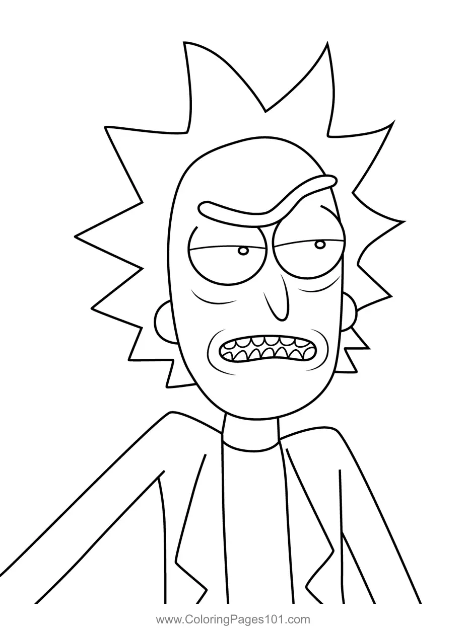 Rick and Morty Coloring Pages 7