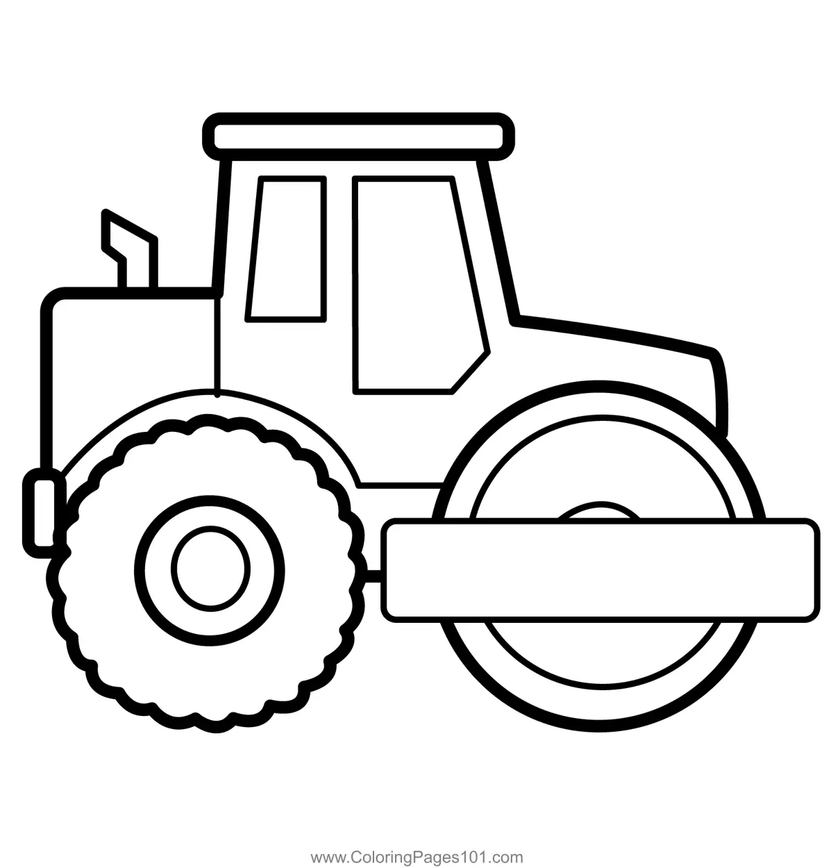 Road Roller Coloring Pages