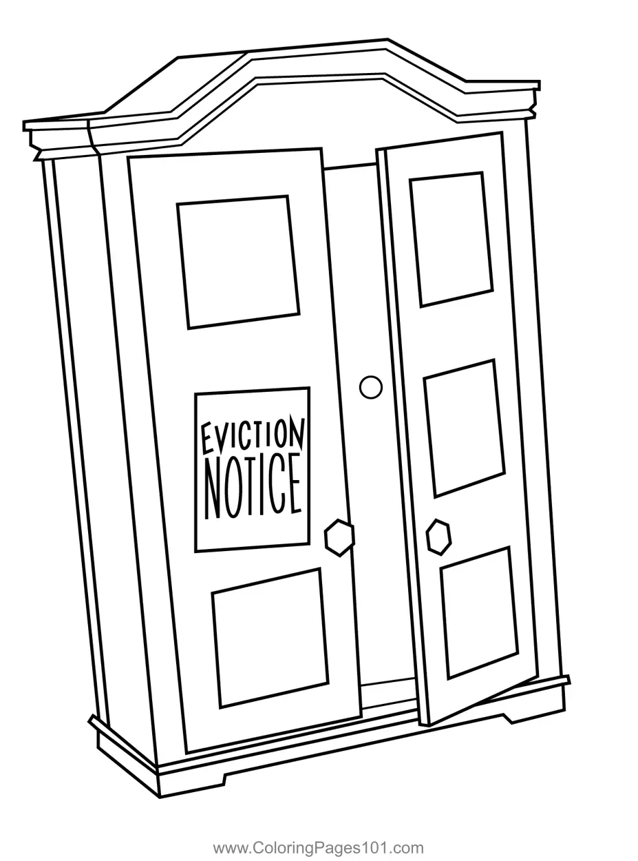 Roblox Doors Coloring Pages 9