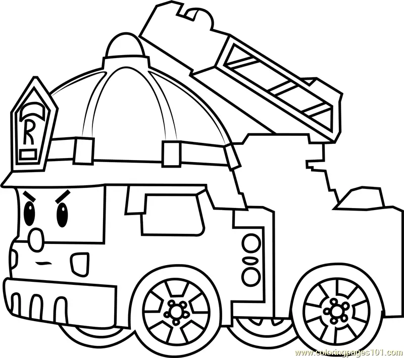 Robocar Poli Coloring Pages 5