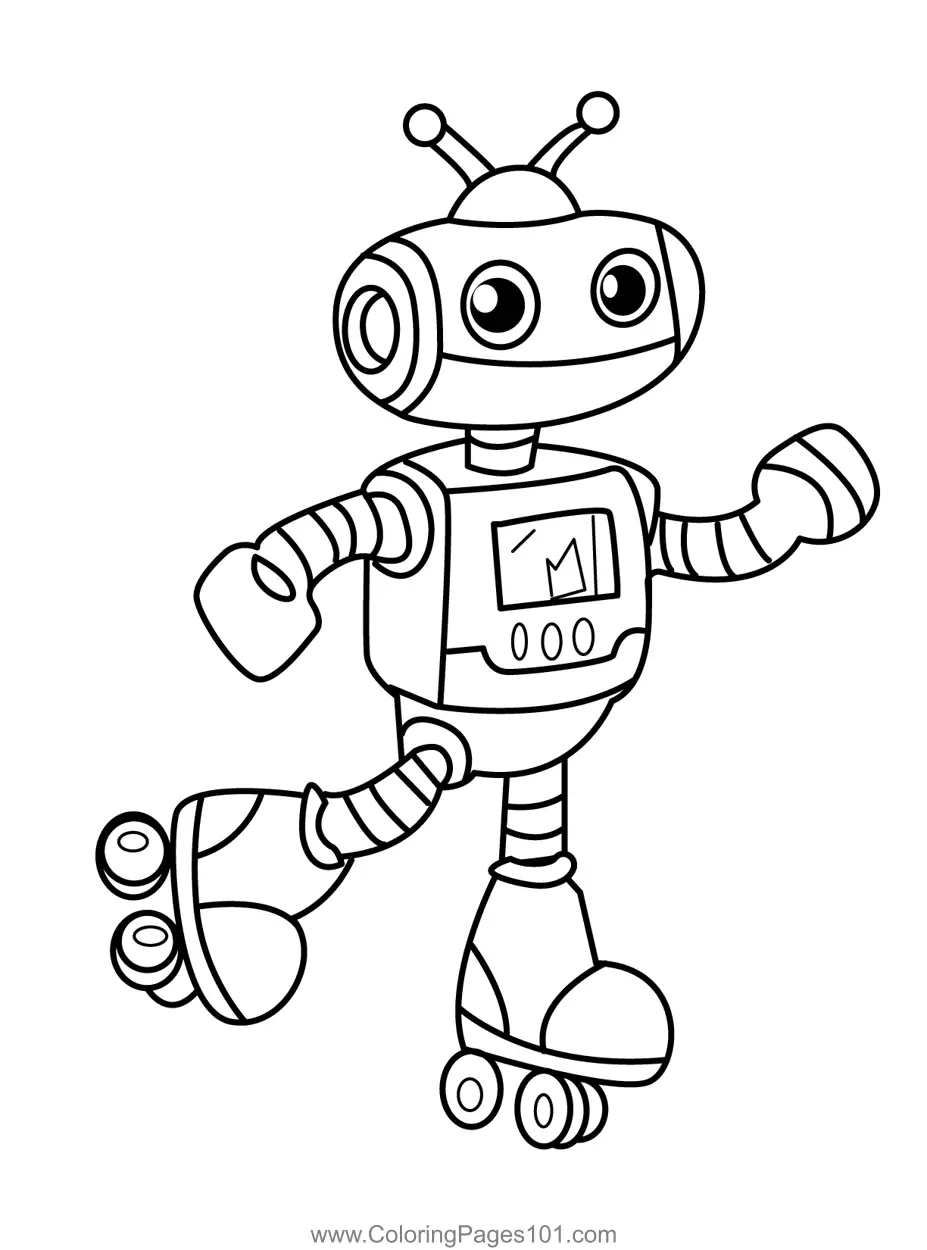 Robots Coloring Pages 1